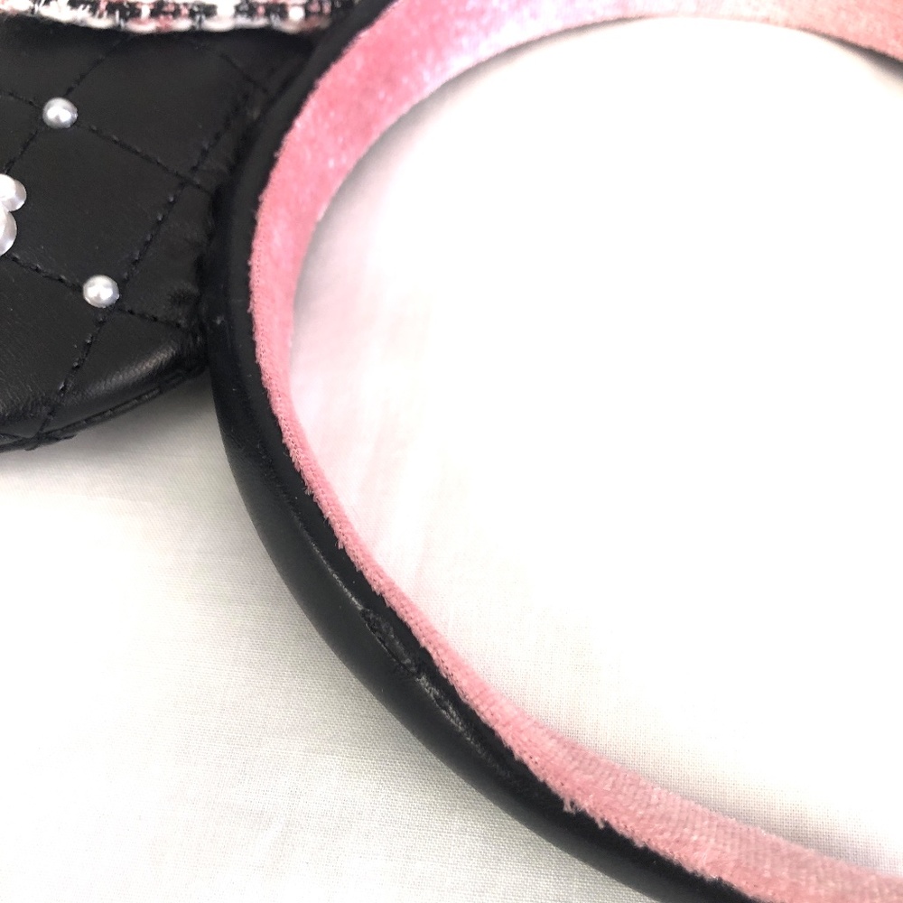 2021 Disney Parks Tweed & Pearl Minnie Mouse Ears Ear Headband - Picture 2 of 3